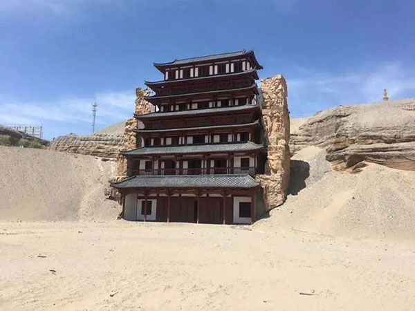 dunhuang silk road heritage city thousand buddha cliff