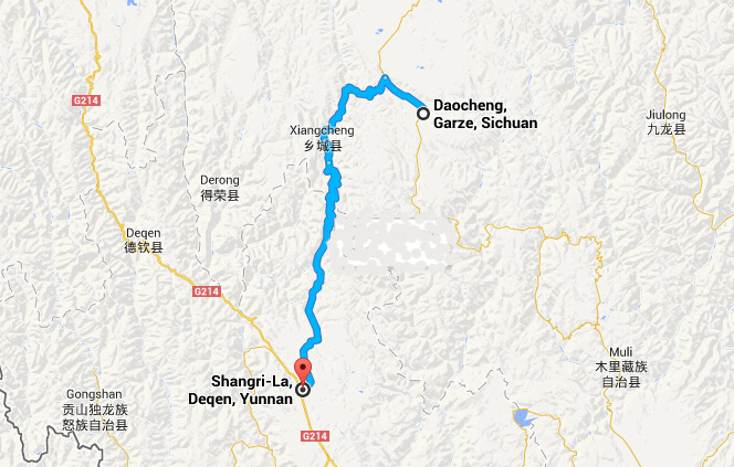 Travel from Daocheng to Shangrila Travel from Daocheng to Shangrila