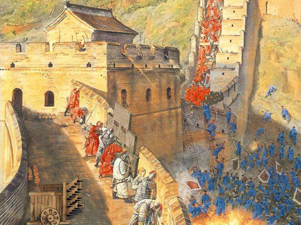 war on the great wall in ancient time