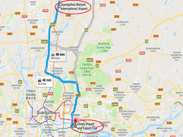 Get to Canton Fair from Guangzhou Airport