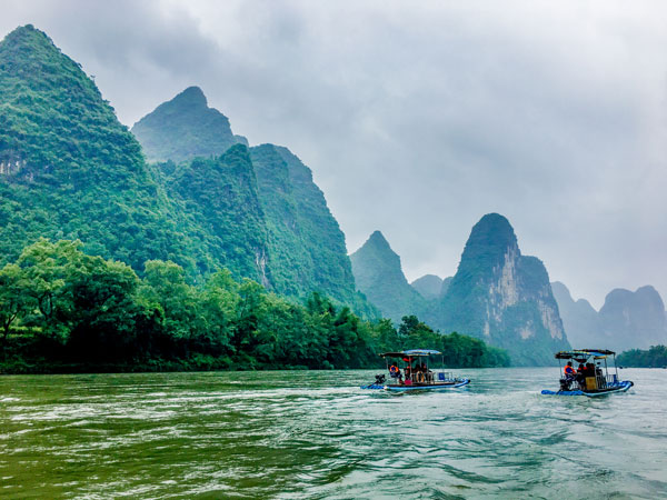 Five Beautiful Sceneries along Li River