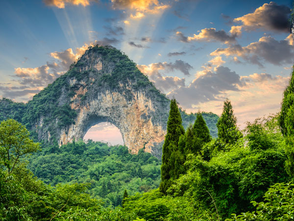 Yangshuo Moon Hill