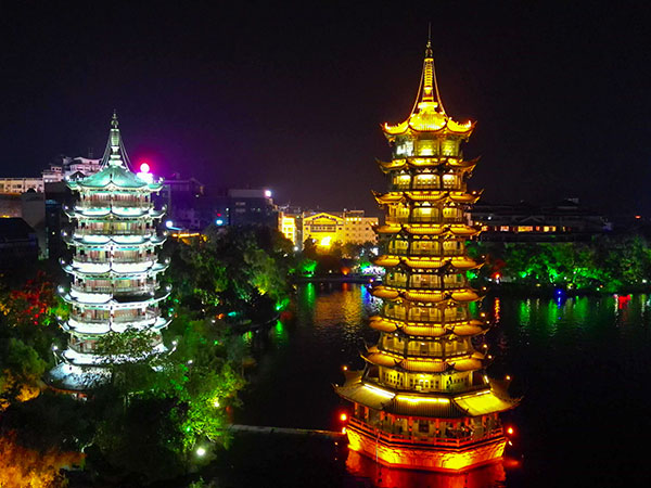 Sun and Moon Pagodas