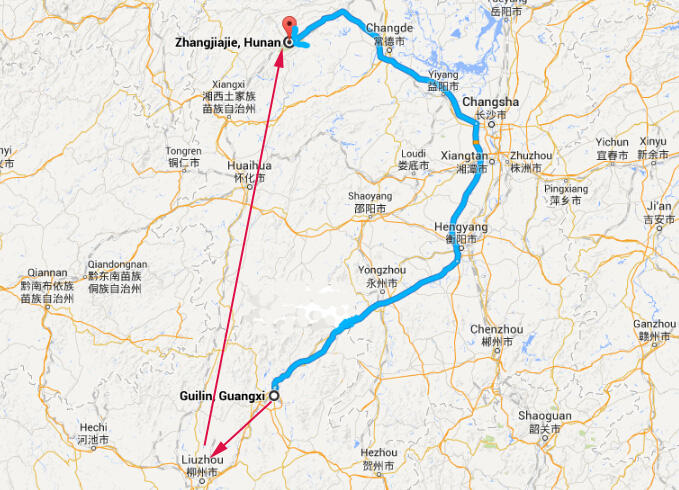 From Guilin to Zhangjiajie