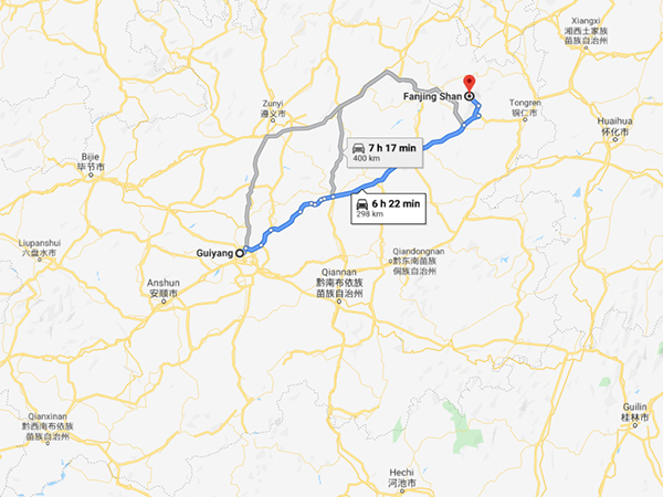 How to get to Mount Fanjing