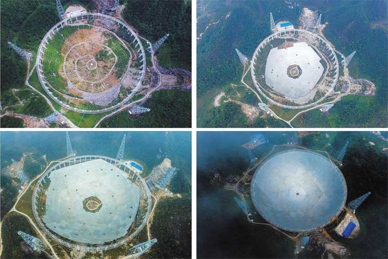 china's world largest radio telescope---FAST under consctruction
