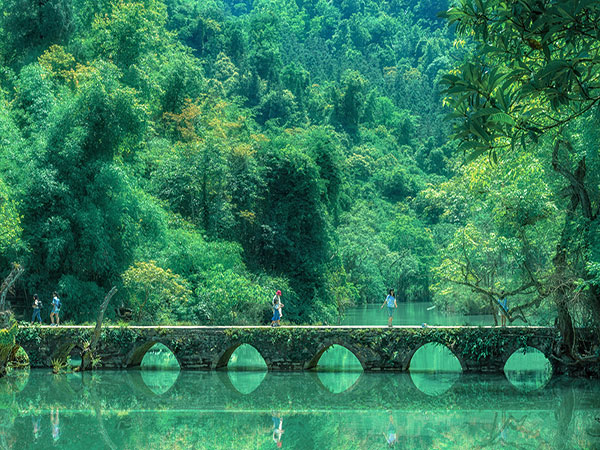 Xiaoqikong Scenic Area in Libo