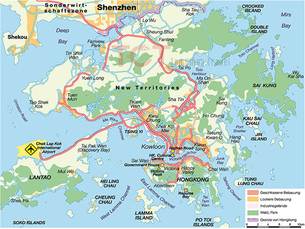 Hong Kong District Map