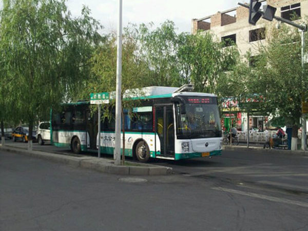 Public Bus in Jiayuguan