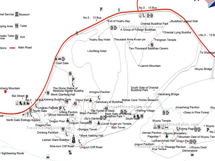 Leshan Giant Buddha Map
