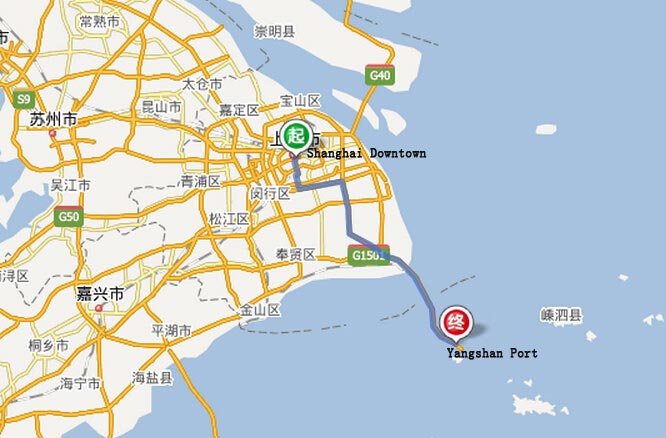 Travel from Shanghai to Yangshan Port