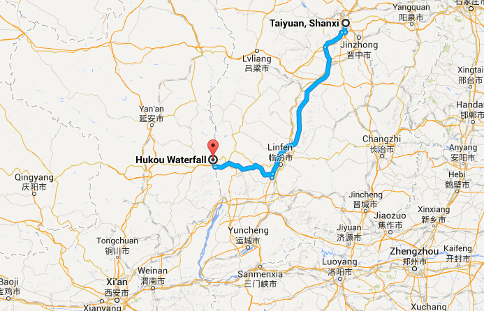 Travel from Taiyuan to Hukou