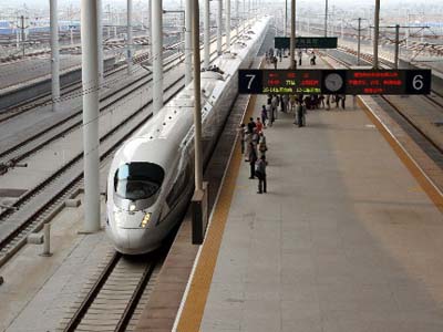 Train from Tianjin to Shanghai