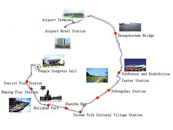 Xiamen Island Ring Road Map
