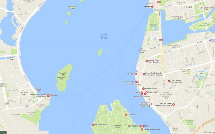 Gulangyu Island Ferry Schedule