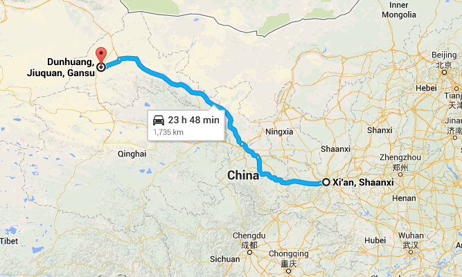 Travel from Xian to Dunhuang Travel from Xian to Dunhuang