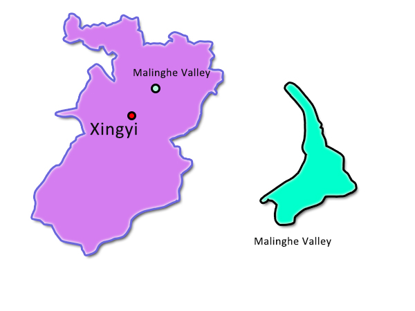Malinghe Valley map