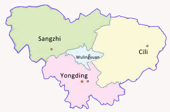 Zhangjiajie Map