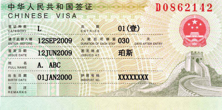 China visa for Australian travelers