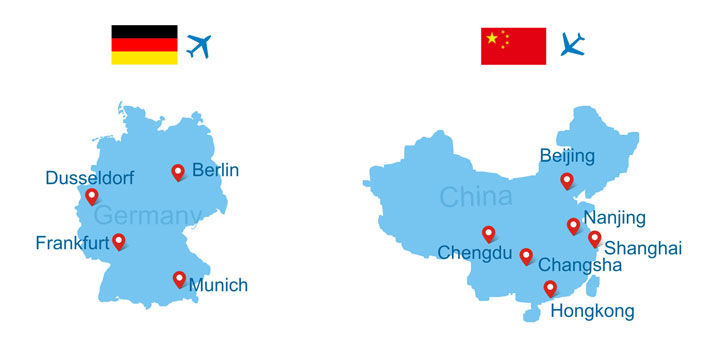 Germany to China flights Germany to China flights