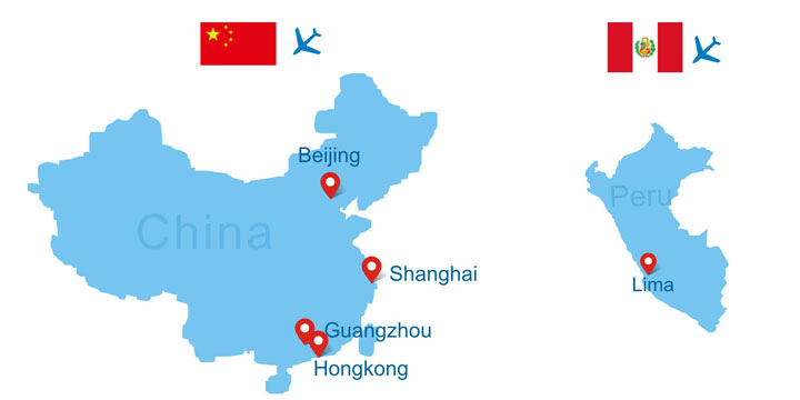 Flight from Peru to China