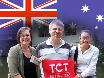Tourists from Australia