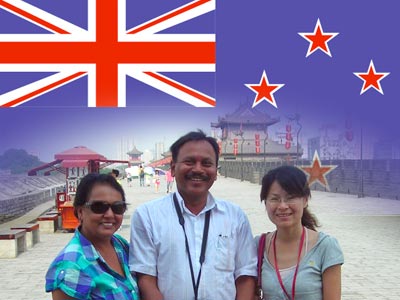 Tourists from New Zealand