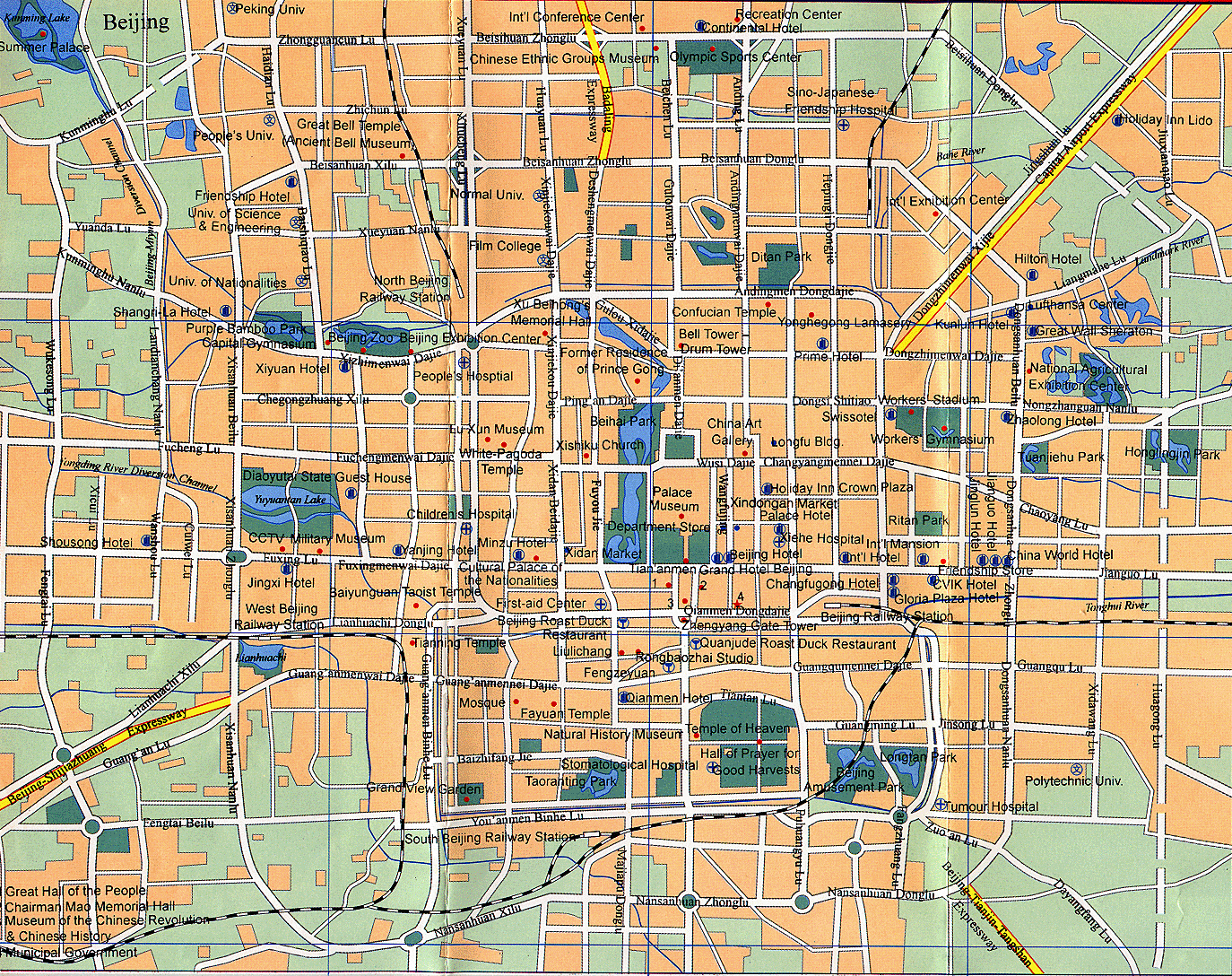 Beijing Streets Map