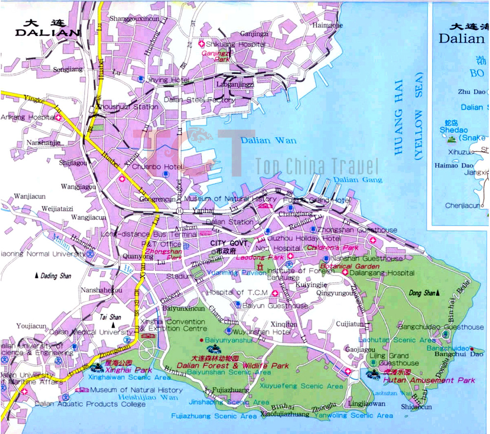 Dalian City Map