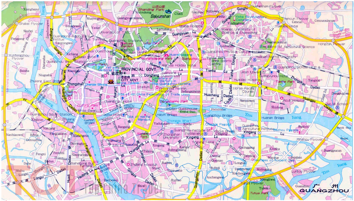 Guangzhou City Map