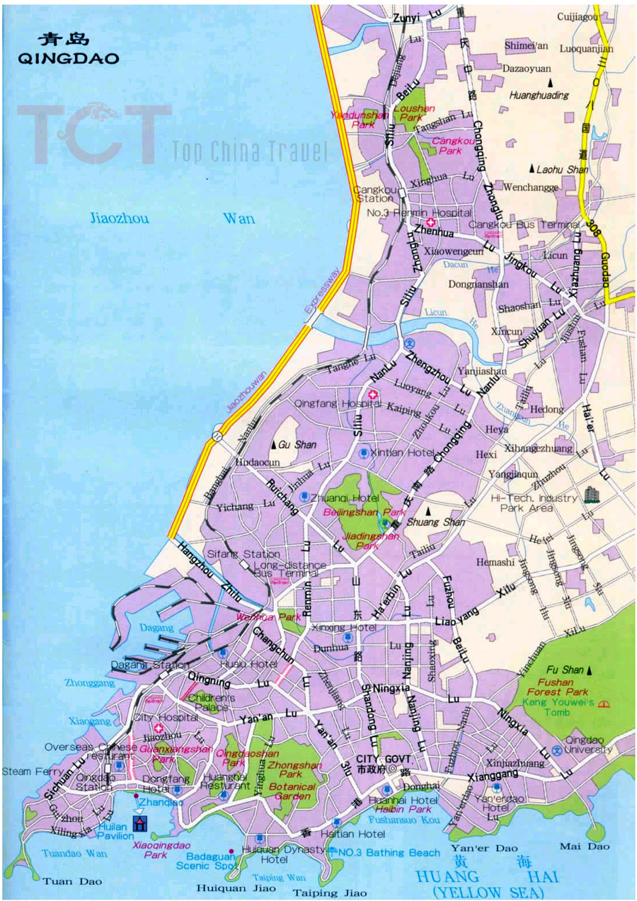 Qingdao City Map