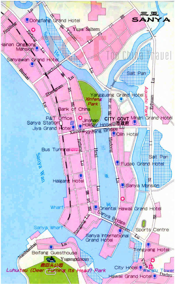 Sanya City Map