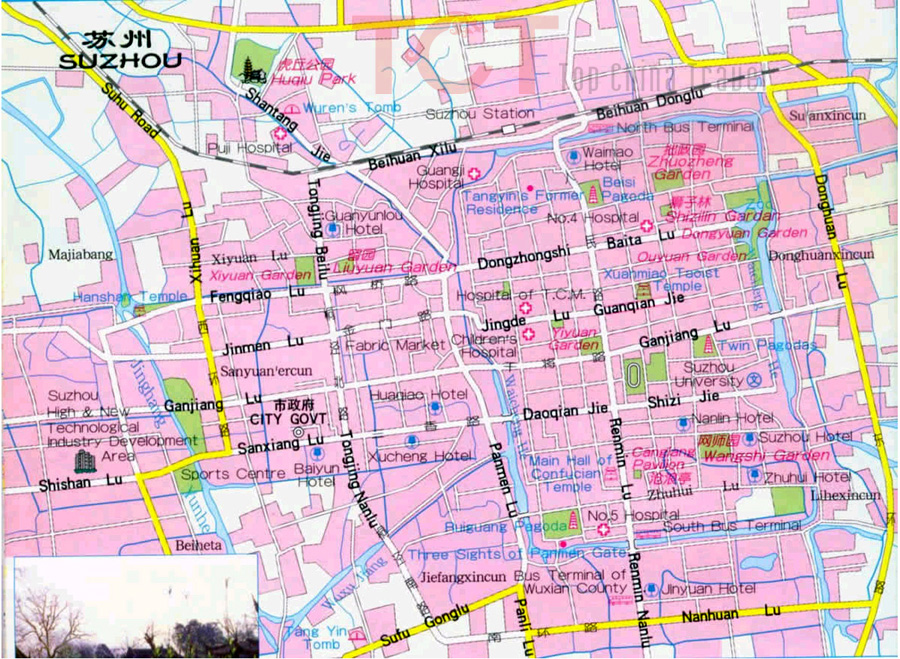 Suzhou City Map