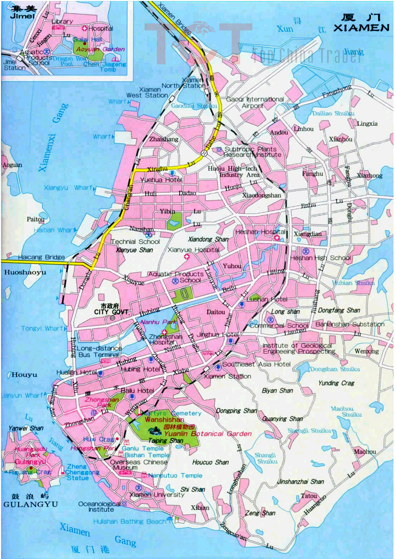 Xiamen City Map