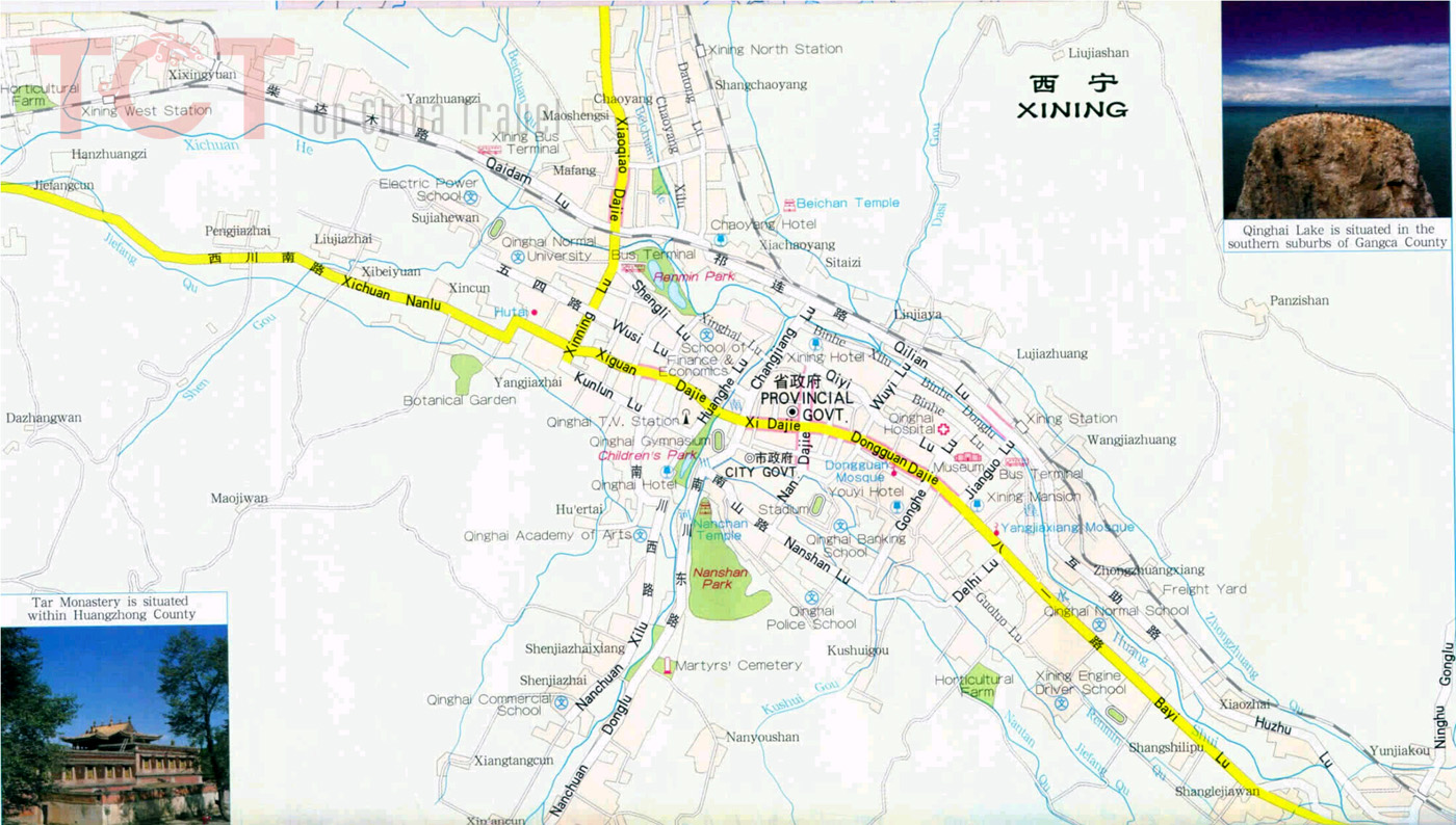 Xining City Map