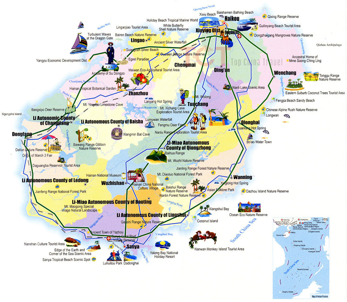 Hainan Map