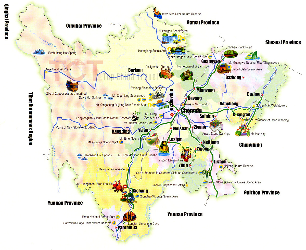 Sichuan Map
