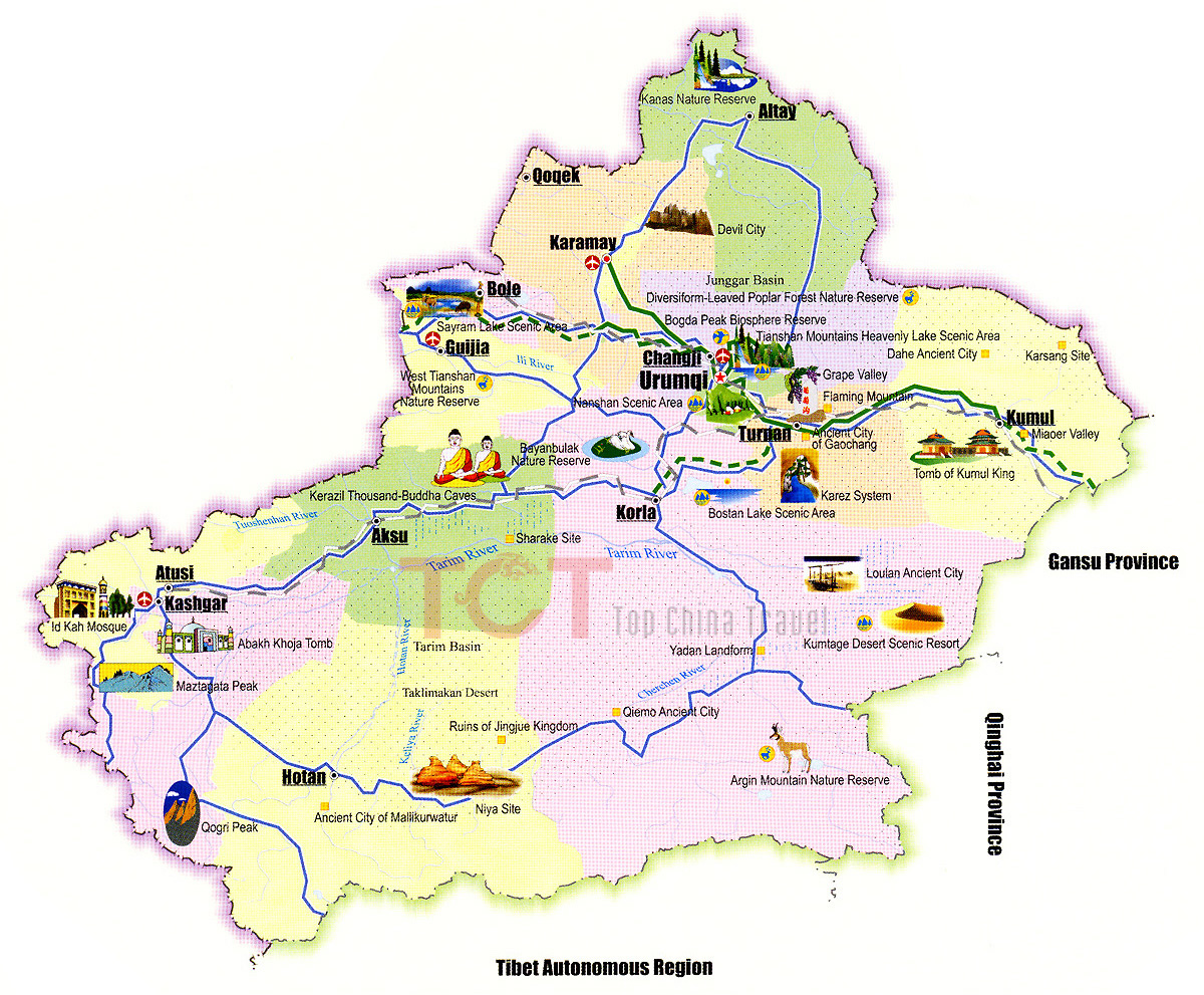 Xinjiang Map