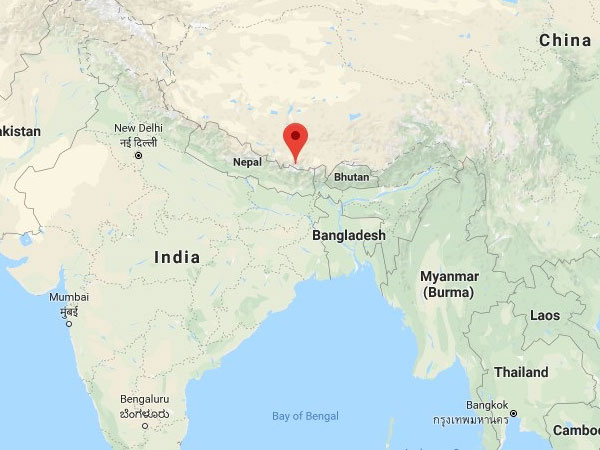 map of mt everest