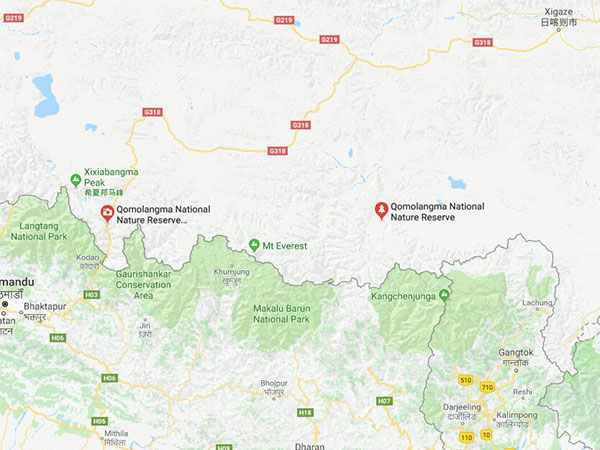 mt everest nature reserve location