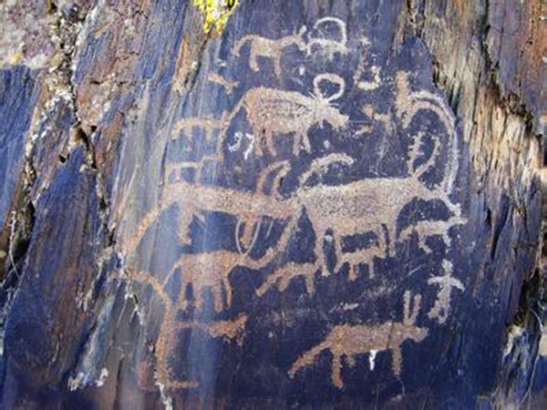 Rock Painting in Xinjiang