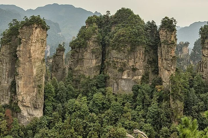 2 Days Mini Group Tour to Zhangjiajie National Forest Park, Bailong Elevator, Avatar Mountain, Glass Bridge and Tianmen Mountain — itinerary scenery