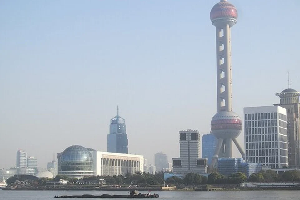 Shanghai skyline on the Huangpu River